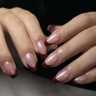 【王道シンプル💕】上品ナチュラルコース✨自爪カラーフレンチネイル