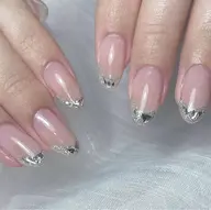 ガラスフレンチ❤️【初回&自店オフ無料】パラジェル変更可能💎オフあり