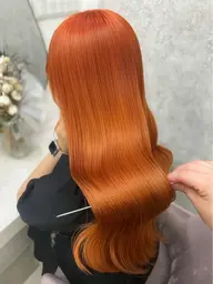 ❤️🔥4月限定❤️🔥⚡️🧡暖色カラー🧡⚡️ブリーチONカラー➕1step保湿トリートメント🫧