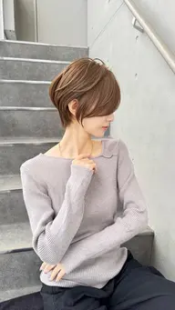 動画撮影有りショートヘア限定カット(カラー相談)