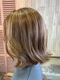 【デザイン⭕️白髪ぼかし】カット+ハイライトカラー+3stepTR