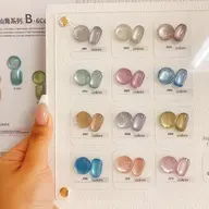 🩵ハットカラーグラデーション🩵フレンチ（クリアベース）🦄マグネット