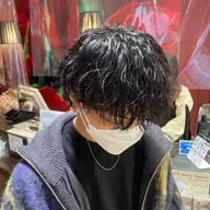 カット×波巻きスパイラル