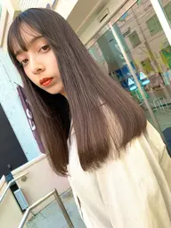 メンテカット＋リタッチ縮毛矯正　ハイスペックの前処理、後処理剤付⭐︎ 全体縮毛矯正+1500