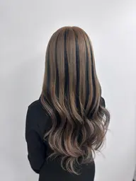 【長さだし、デザインエクステにもオススメ】ダブルカラー+シールエクステ80本