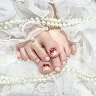 🔰クチコミ記入必須 【Jr】 FOOT⭐️オフなし⭐️親指2本アート（フットバス込み）