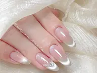 【自爪】マグネットフレンチ+ストーン放題コース ¥7300