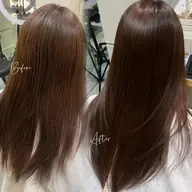 【🫧柔らか美髪ストレート🫧】シームレス酸性ストレート➕ケラスターゼマスクトリートメント付き💡