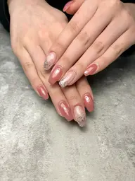 ⌘ジェルワンカラー・ラメグラデーション▼フォルム補正付