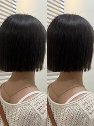 【🪽寒色系透明感が好きな方へおすすめ🪽】寒色系透け感のカラー✖️タッセルボブ✖️ケアトリートメント🧴