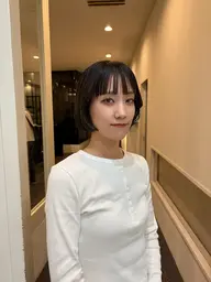 似合わせカット+透明感カラー+トリートメント