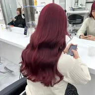 《🤍ྀི大人気メニュー🤍ྀི》🩰Wカラー(ブリーチなし)+髪質改善トリートメント🩰コテ巻き仕上げ🪄