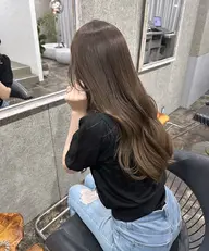 カット＋ブリーチ無しダブルカラー🌙透明感カラー/高発色カラー