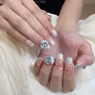 🎀【初回オフ無料ケア込み】 韓国風ワンホンネイル✨【90分時間内10本やり放題】💐 7980→5980