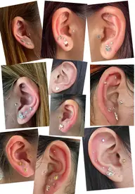 大人気✨流行りの耳ツボジュエリー💎12粒