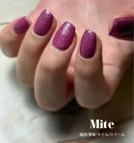 ワンカラーショートジェルネイル　オフなし