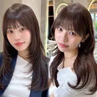 【♥️レイヤー限定‼️】トレンドカット💙➕内部補修トリートメント✨️シャンプー込🧴口コミ→超音波アイロン付き🌟