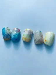水彩ネイル