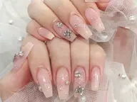 大人気🔥🔥【チップ長さ出し】4本シンプル持ち込みコース( メンズ予約可)¥11980→¥8990