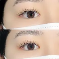 【太め束感❣️】フラットラッシュ140本　濃さも出せます🤭(＋¥1100LED変更可能)