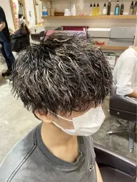💎メンズカット+ツイスパor波巻きパーマ+トリートメント(ツイストパーマ/ツイストスパイラル/束感/マッシュ/ウルフ)