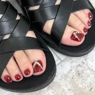 【オフなし🈚️】フット🦶🏻ワンポイントアートコース️🩵/北浦和/パラジェル変更可◎