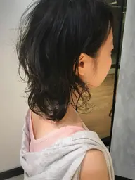 🐯骨格補正カット➕デジタルパーマ➕魔法のバブル