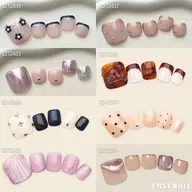 《フットネイル👣》トレンド/華やかアート100種類から選択🫧　オフなし/ワンホン/韓国/ニュアンス/パラジェル別途
