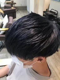 【メンズカット限定】透明感カラー+ツーブロのメンテナンスメンズカット+毛量調節🤩🤩詳しくはメニュー詳細で🌈🌈