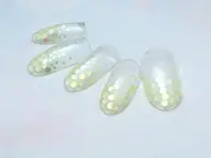 クリアベース丸ホグラデーション♪