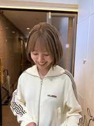 【 4/14 10:00- ボブ限定🧒🏼 】ブリーチWカラー+卵殻膜tr付き♡