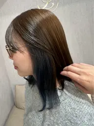 イヤリングカラー＋カラー「ブリーチ込み」＋トリートメントor髪質改善トリートメント