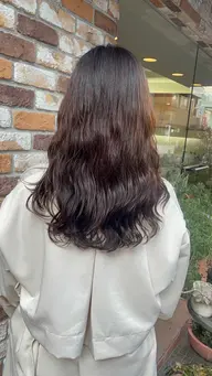 【朝オイルつけるだけ☀️】コテ巻き風デジタルパーマ+に合わせカット+保湿トリートメント