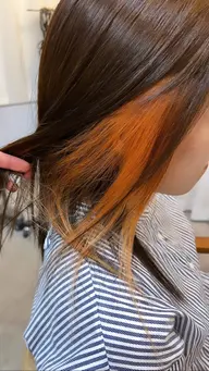 🚷【3/26日 12時〜 2人限定‼️】サイド(耳周り)インナーブリーチonカラー+全体カラー💕