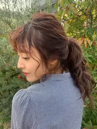 人気ナンバー２！【ブリーチ】を使わないダブルカラー💙初めてのカラー、ブリーチはダメージが怖い方にオススメ！！！