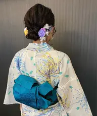 🩵【平日限定10:00​〜​16:00】浴衣着付け+ヘアセット🩵