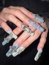 \10本長さ出しメニュー/🎱長さ出し＋90分アート⛓️パーツつけ放題❤️‍🔥