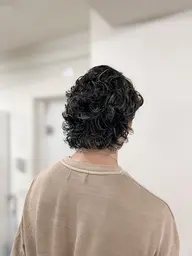 【メンズ人気No. 1】👑デザインパーマ+カット+艶TR👑