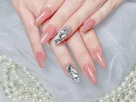 人気NO.2🦀️🦀️チップ長さだし+持ち込みデザイン(デザイン、パーツ2本まで)8980