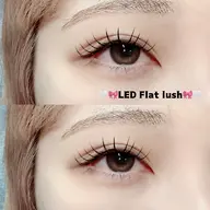 《高持続🌟LEDマツエク》フラットラッシュ120本（束感コーティング付🌷）￥6,000