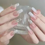 ハンドネイル、チップ長さ出し、☆持ち込みデザイン☆