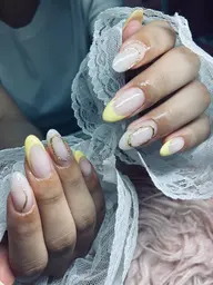 任せネイル。チップジェル長さ出し0,5-1cm -2cm-3cm プラスになります