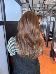 【透明感カラー✨️】ブリーチなしダブルカラー