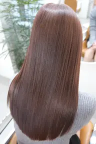 髪質改善カラー＋fab.オリジナル髪質改善エステTR￥24100→￥19500 （鎖骨下+1100円、胸下+2200円）