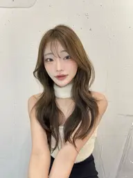 カット+全体ケアブリーチ+オンカラー+選べる髪質改善トリートメント