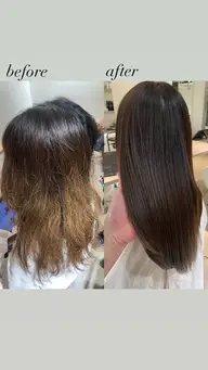 🟥🟩✨ご新規様3月限定✨【髪質改善ストレート】（縮毛矯正）＋【システムトリートメント】🟦🟪
