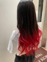 カット➕デザインカラー(グラデーション、ポイント含む)➕処理剤