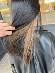 【インナーカラー🌈（ブリーチ込み）】➕透明感カラー➕髪質改善2stepトリートメント🪄