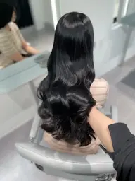 ♡胸下ロングの方限定メニュー♡艶カラー+髪質再生トリートメント+ヘッドスパ付(5分)