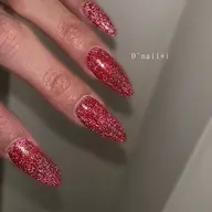 【写真モデル】長さだし１０本（long×）➕ラメワンカラー（オフ込）◎パーツ2個無料